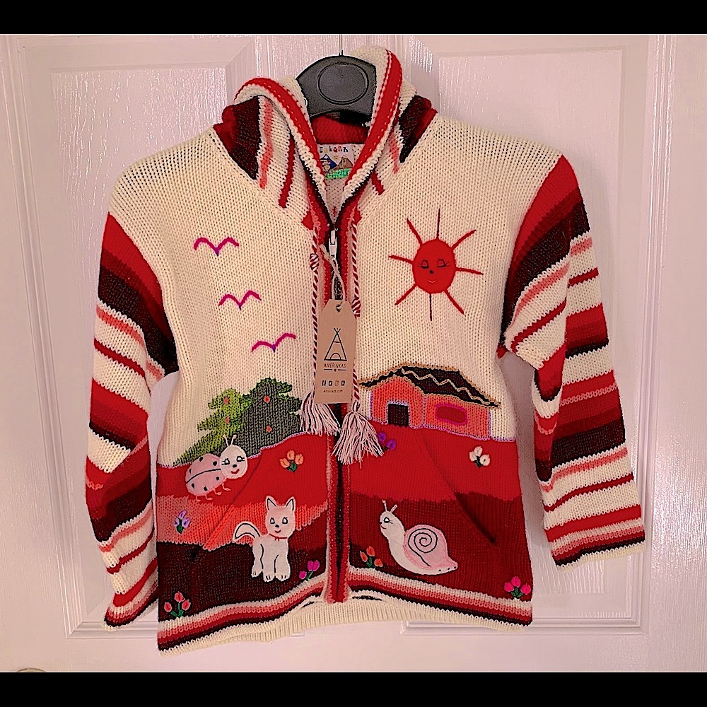 NWT Pulgar Hooded Embroidered Children’s Sweater Size 8